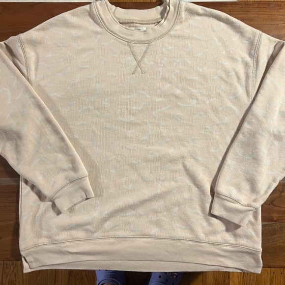 Double-Crewneck Sweatshirt in Bold Squiggles Womens size S preloved - Picture 5 of 6